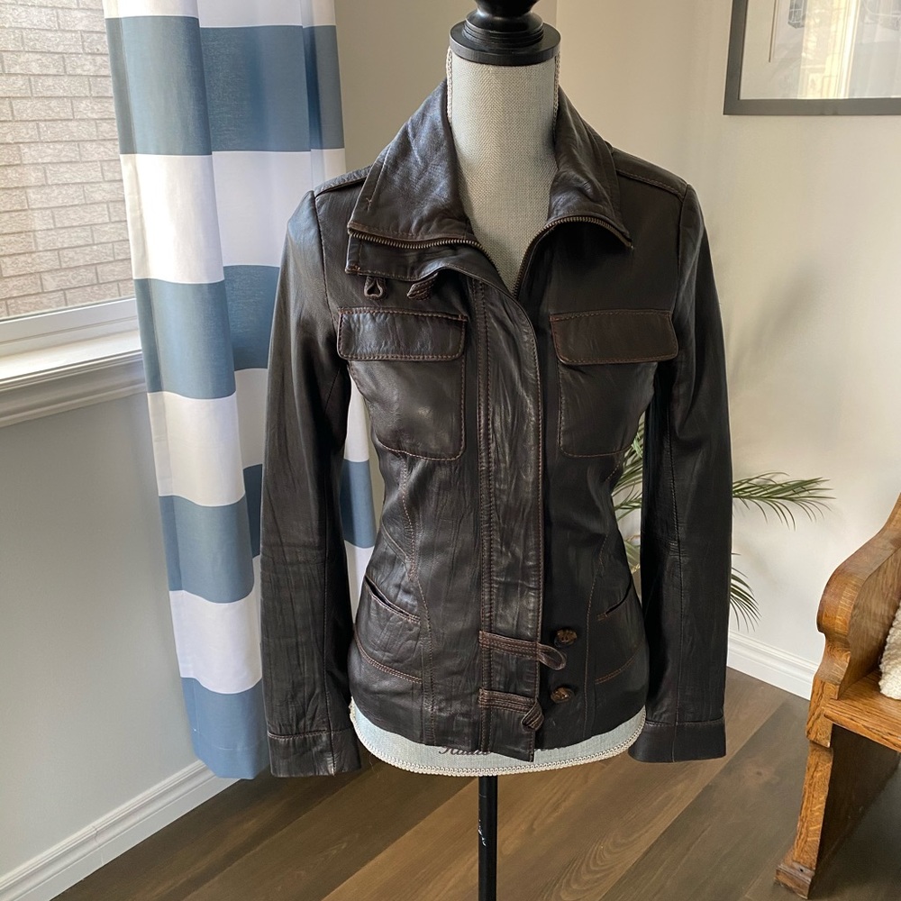 Leather jacket